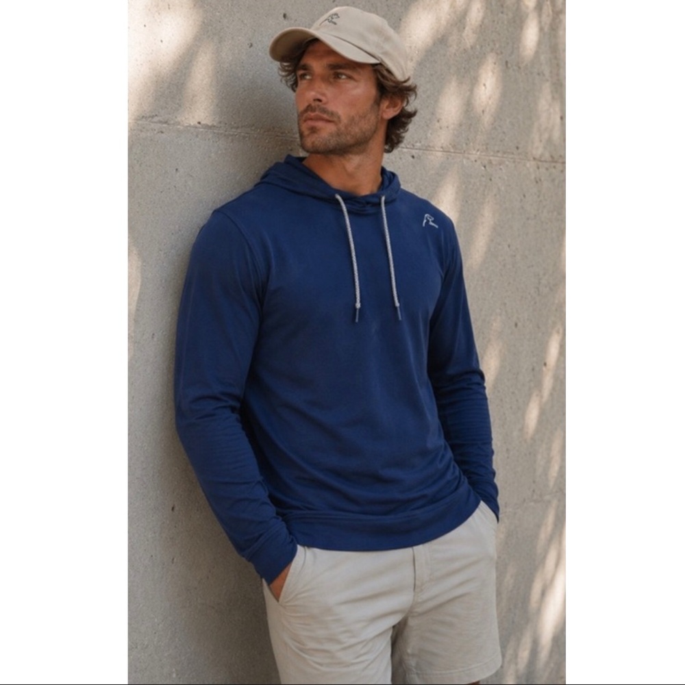 Rhoback Hesi Men’s Performance Hoodie Heathered Navy XL